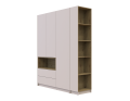 Šatní skříň s výklenkem a regálem Doros Dale Kašmír/Dub Artisan 3 dveře 178×52×220 (44900338)