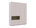 Šatní skříň s výklenkem a regálem Doros Dale Kašmír/Dub Artisan 3 dveře 178×52×220 (44900338)