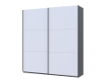 Šatní skříň s posuvnými dveřmi Doros G-Caiser Antracit / Bílá 2 dveře  / 3 části 220x60x240 (42005416)