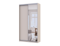Šatní skříň s posuvnými dveřmi Doros City Light Kašmír 1 dveře / 1 zrcadlo 120×45×225 (80736338)