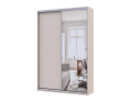 Šatní skříň s posuvnými dveřmi Doros City Light Kašmír 1 dveře / 1 zrcadlo 150×45×225 (80736356)