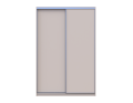 Šatní skříň s posuvnými dveřmi Doros City Light Kašmír 2 dveře 150×45×225 (80736350)