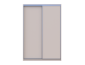 Šatní skříň s posuvnými dveřmi Doros City Light Kašmír 2 dveře 150×60×225 (80736347)