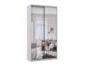 Šatní skříň s posuvnými dveřmi Doros City Light Kašmír 2 zrcadla 120×45×225 (80736344)
