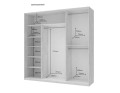 Šatní skříň s posuvnými dveřmi Doros City Light Kašmír 3 dveře 225×60×225 (80736377)