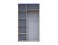 Šatní skříň s posuvnými dveřmi Doros Sigma Slim Kašmír 2 dveře 120x60x214.4 (42005455)