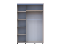 Šatní skříň s posuvnými dveřmi Doros Sigma Slim Kašmír 2 dveře 140x60x214.4 (42005457)