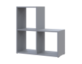Regál Doros Step 2×2 Šedý otevřený 69×28,8×71,4 (41516177)