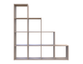 Regál Doros Step 4×4 Dub Sonoma otevřený 136,2×28,8×140,7 (41516165)