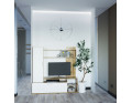 Obývací stěna Doros Kona Dub Evok / Bílý 151 × 40 × 147 (44900388)