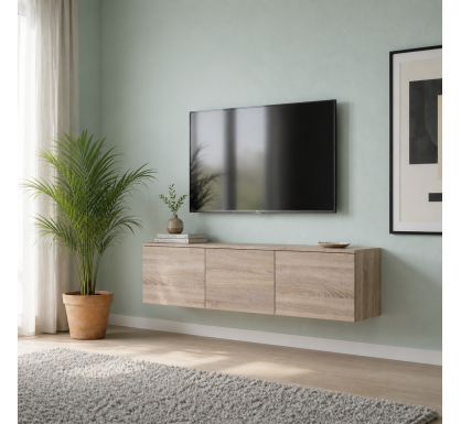 TV stolek Doros Levia Dub Sonoma 3 dveře 130x35x33 (41516301)